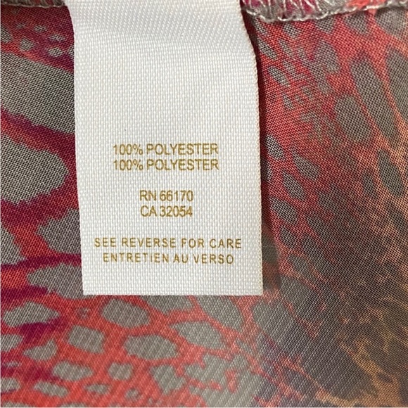 FREE PEOPLE SEQUIN MULTI-COLOR ANIMAL PRINT CAMI TOP BLOUSE SHIRT SIZE LARGE - Picture 16 of 16